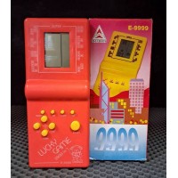 Винтажная портативная игровая приставка Тетрис Brick Game Е-9999 (оранжевая)